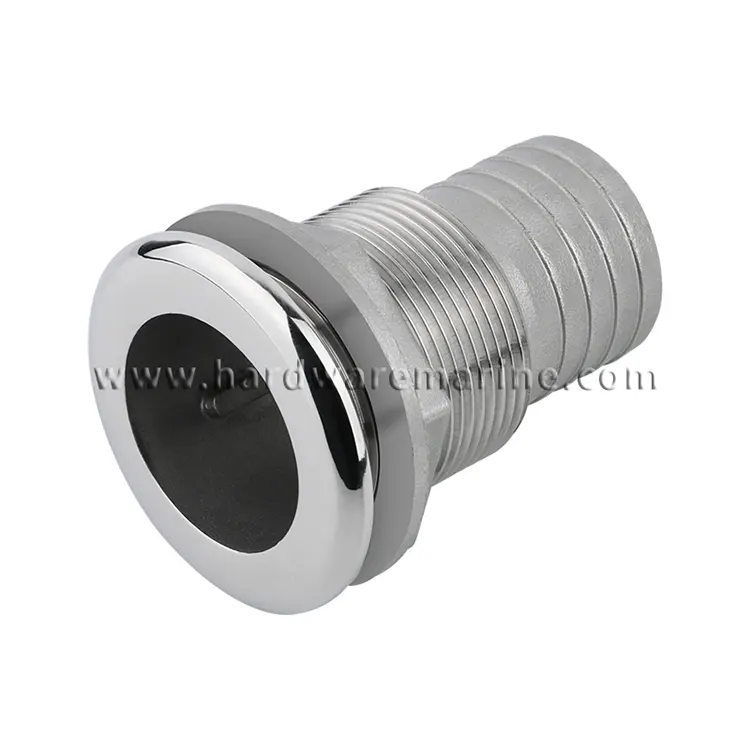 316 Stainless Steel Thru-Hull Fittings with Barb for Hose