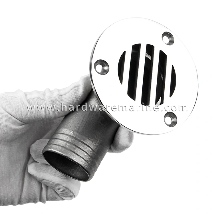 316 Stainless Steel 90 degree Marine Deck Drain Scupper