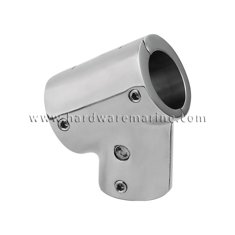 316 Stainless Steel Marine Handrail Fitting 60 Degree Tee