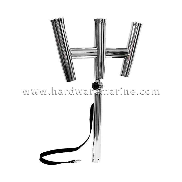 Stainless Steel Marine 3 Way Adjustable Fishing Rod Holder