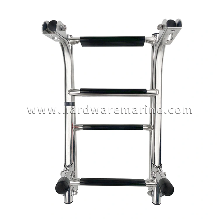 Stainless Steel Folding 2+1/2+2 Step Marine Ladder