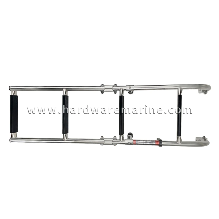 Stainless Steel Folding 2+1/2+2 Step Marine Ladder